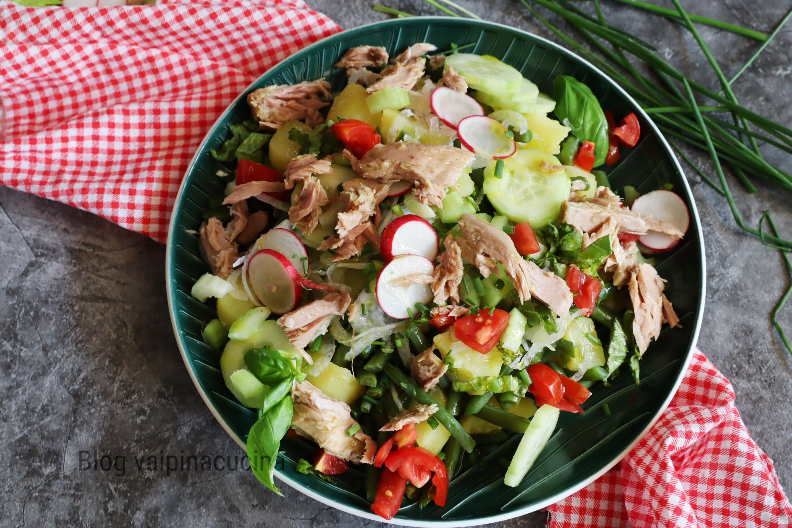 Salade de thon et légumes