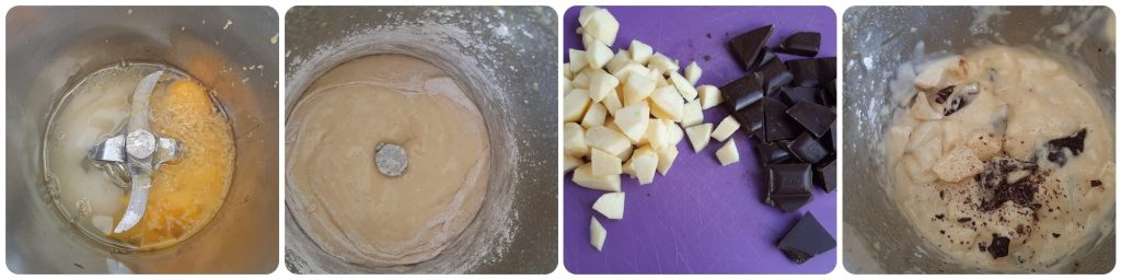 Muffins aux pommes et chocolat