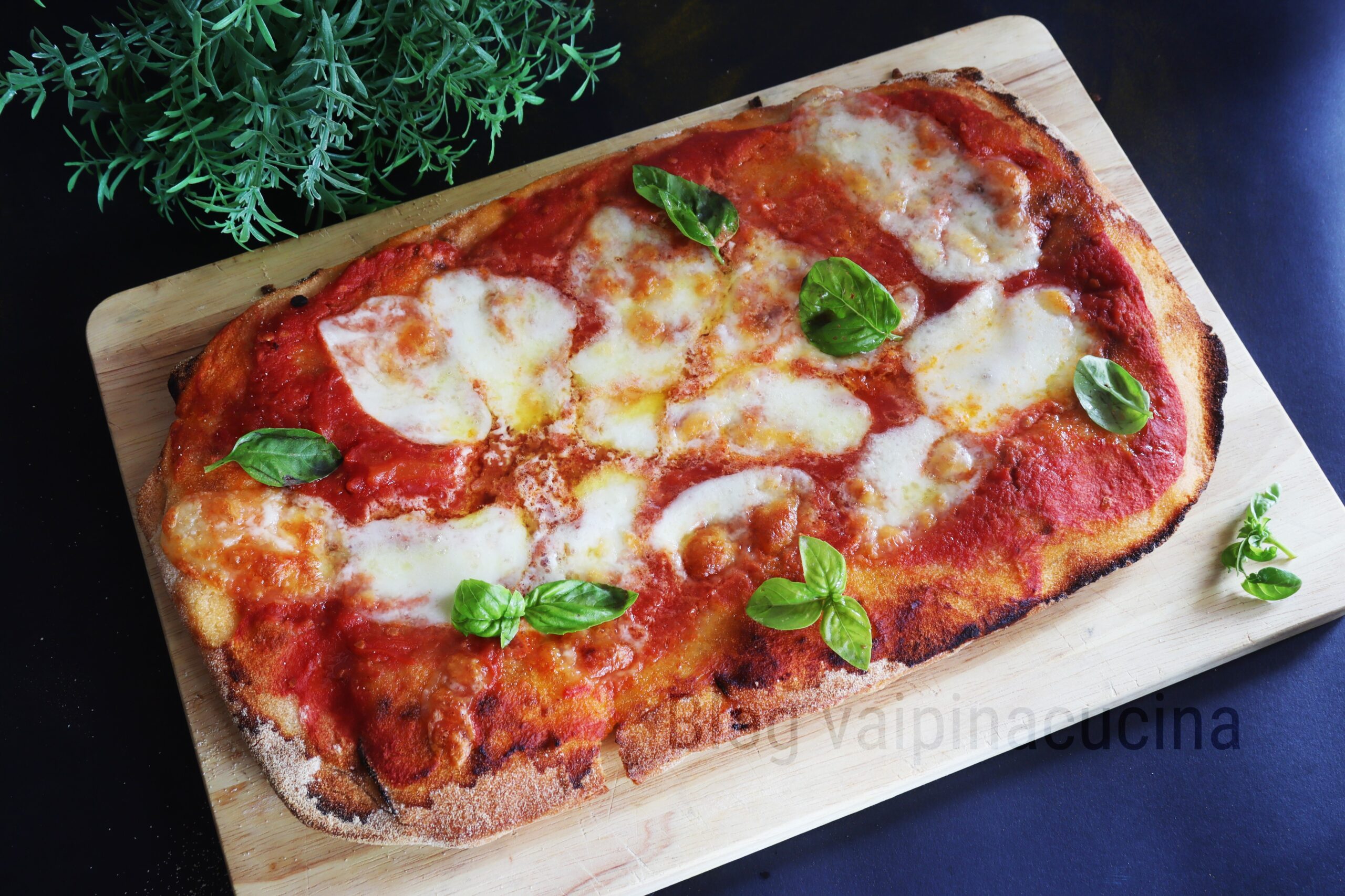 Pinsa mozzarella et tomate