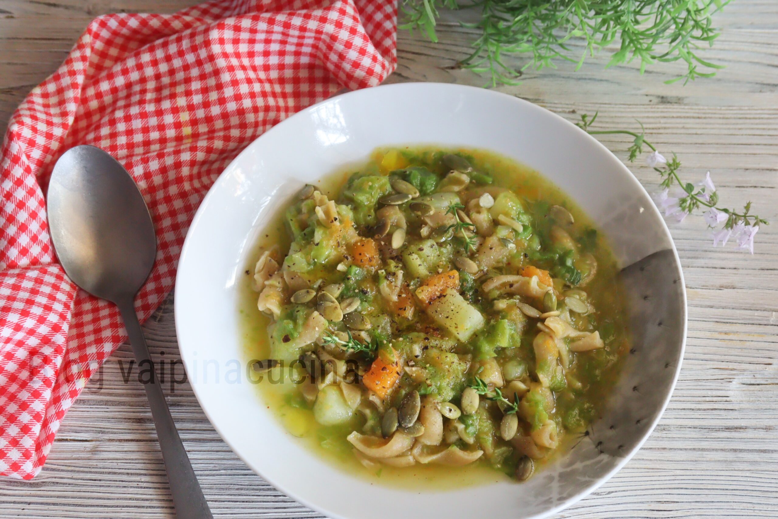 Soupe de chou frisé et potiron