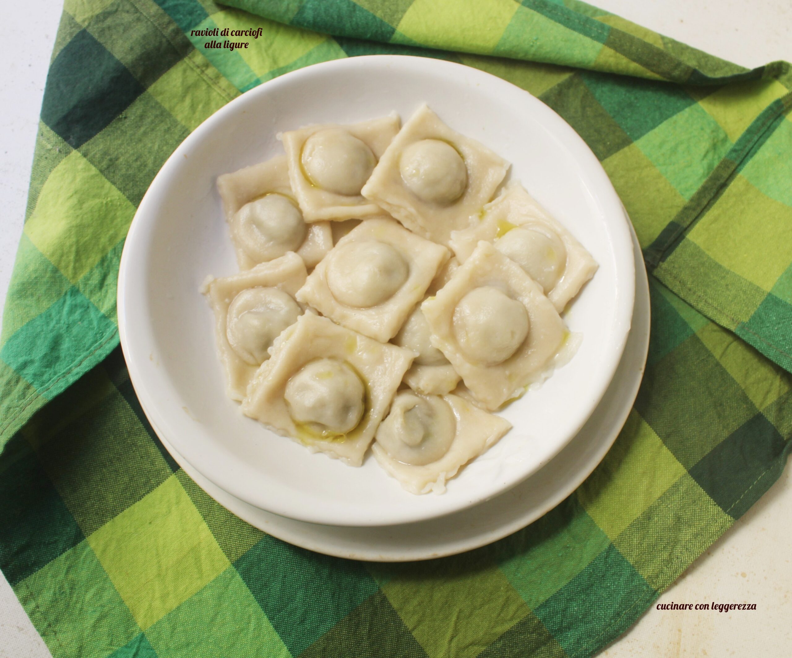 Raviolis aux artichauts à la ligurienne