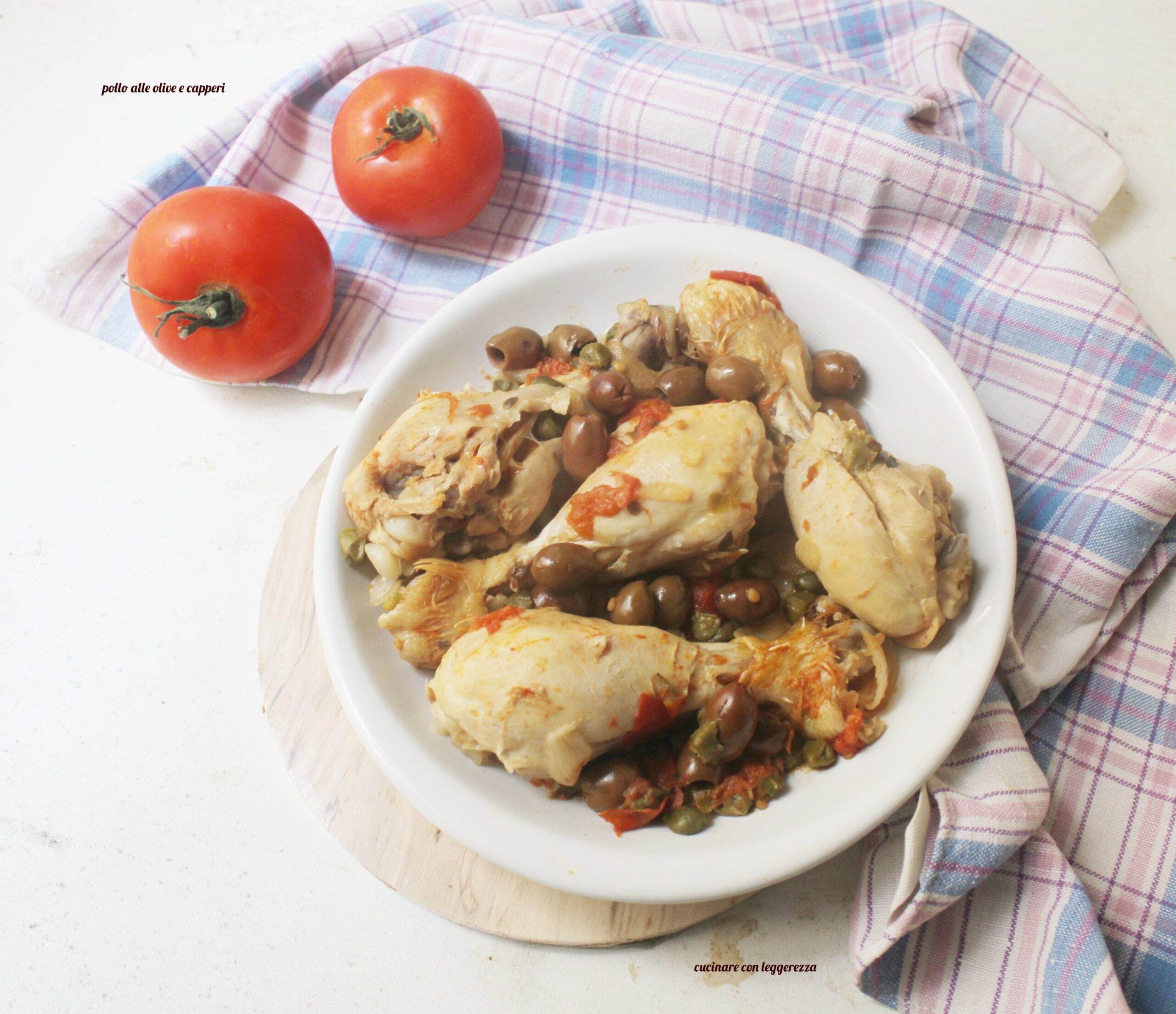 Poulet aux olives et câpres