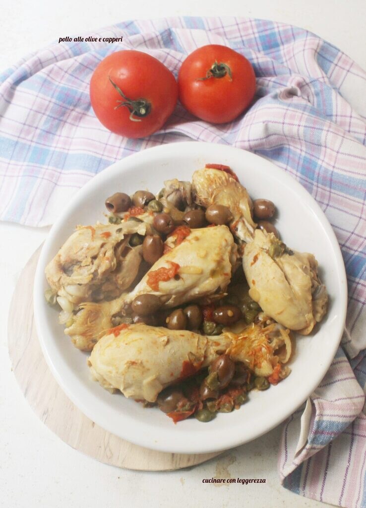 poulet aux olives et câpres