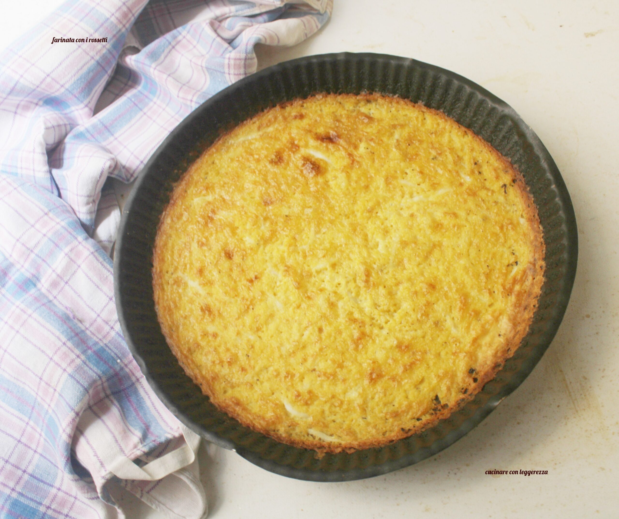 Farinata avec les rossetti