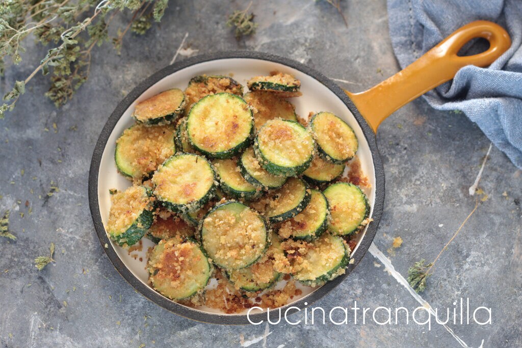 Courgettes sablées à la poêle