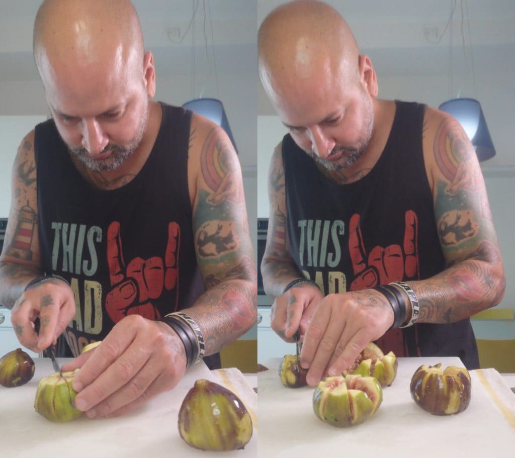 Figues avec Cremabert et Noix en Friteuse à Air