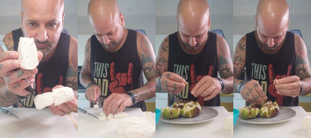 Figues avec Cremabert et Noix en Friteuse à Air