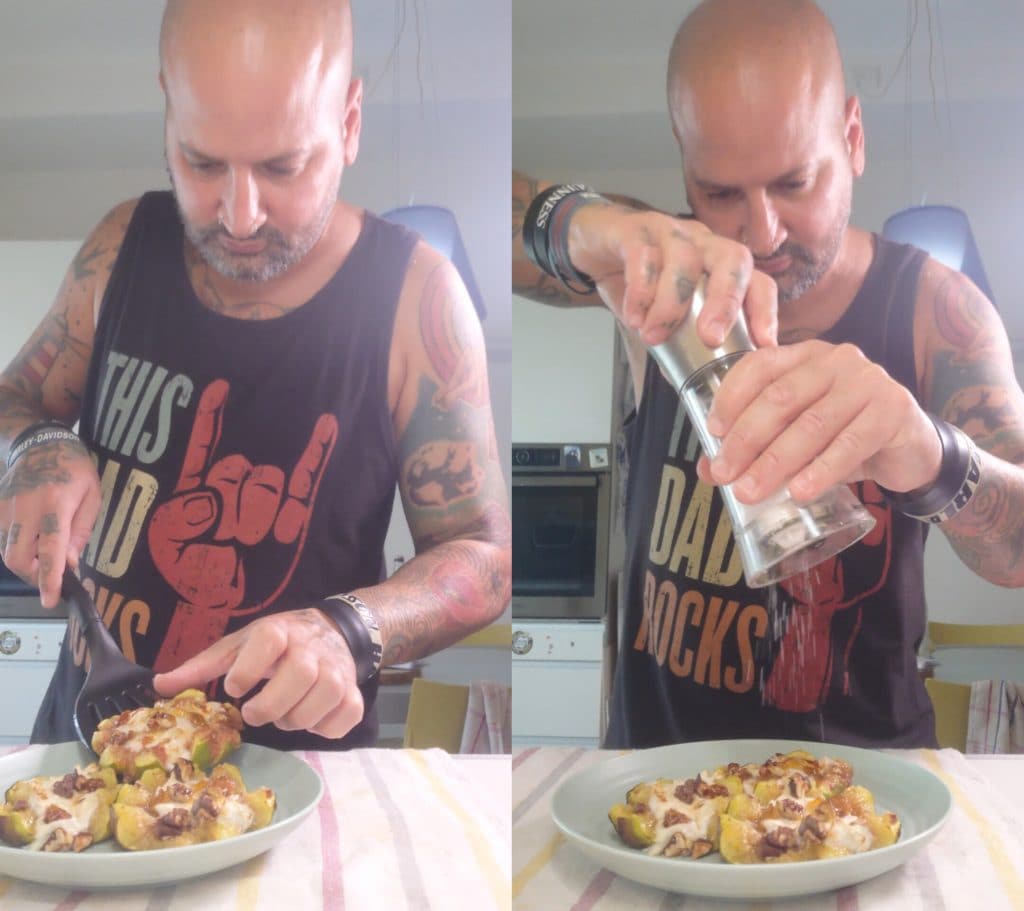 Figues avec Cremabert et Noix en Friteuse à Air