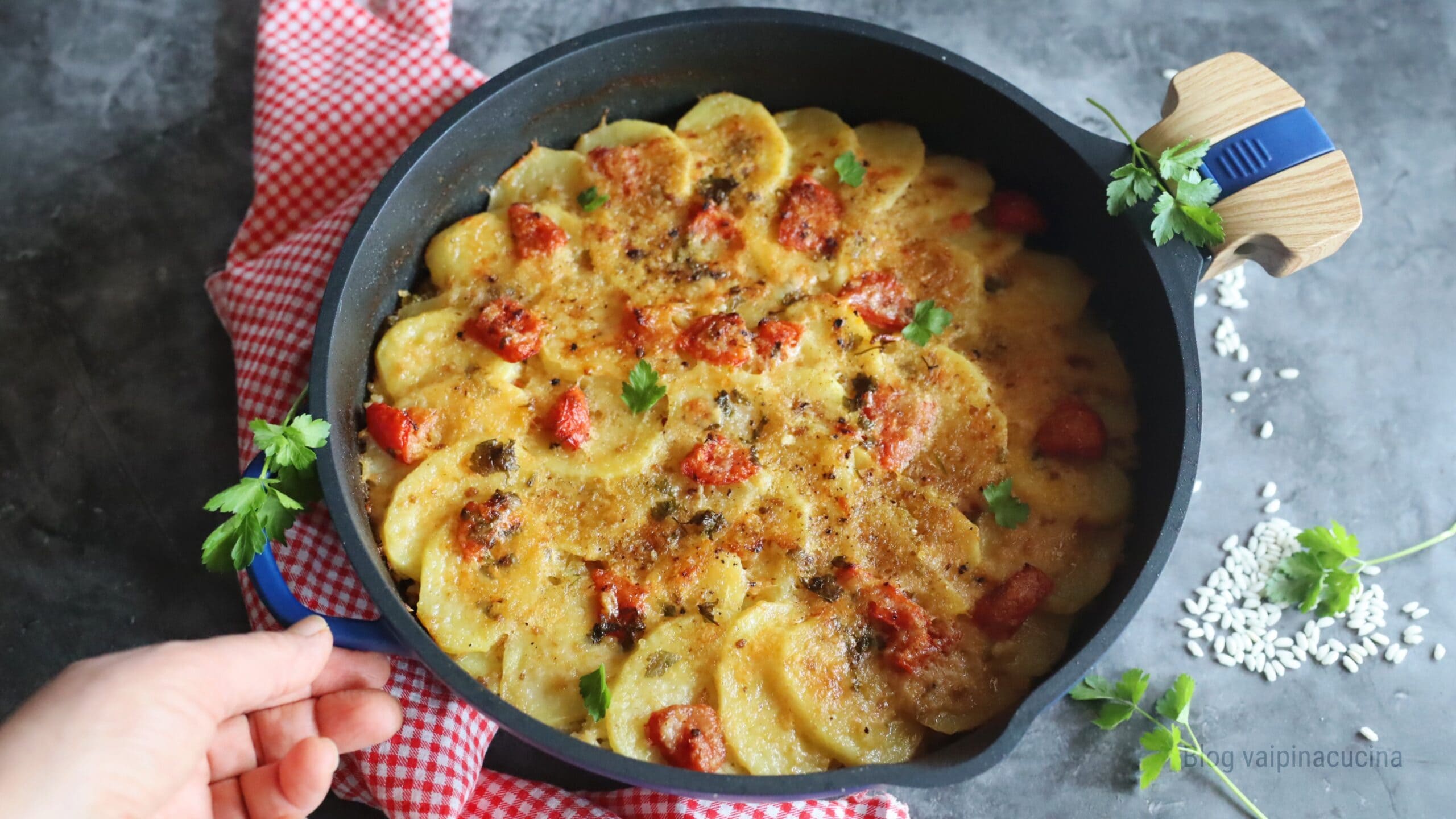 Riz pommes de terre et moules