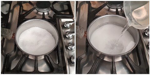 préparation de sirop de sucre