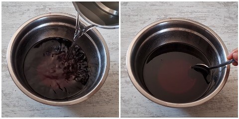 Liqueur de mûres noires, préparation