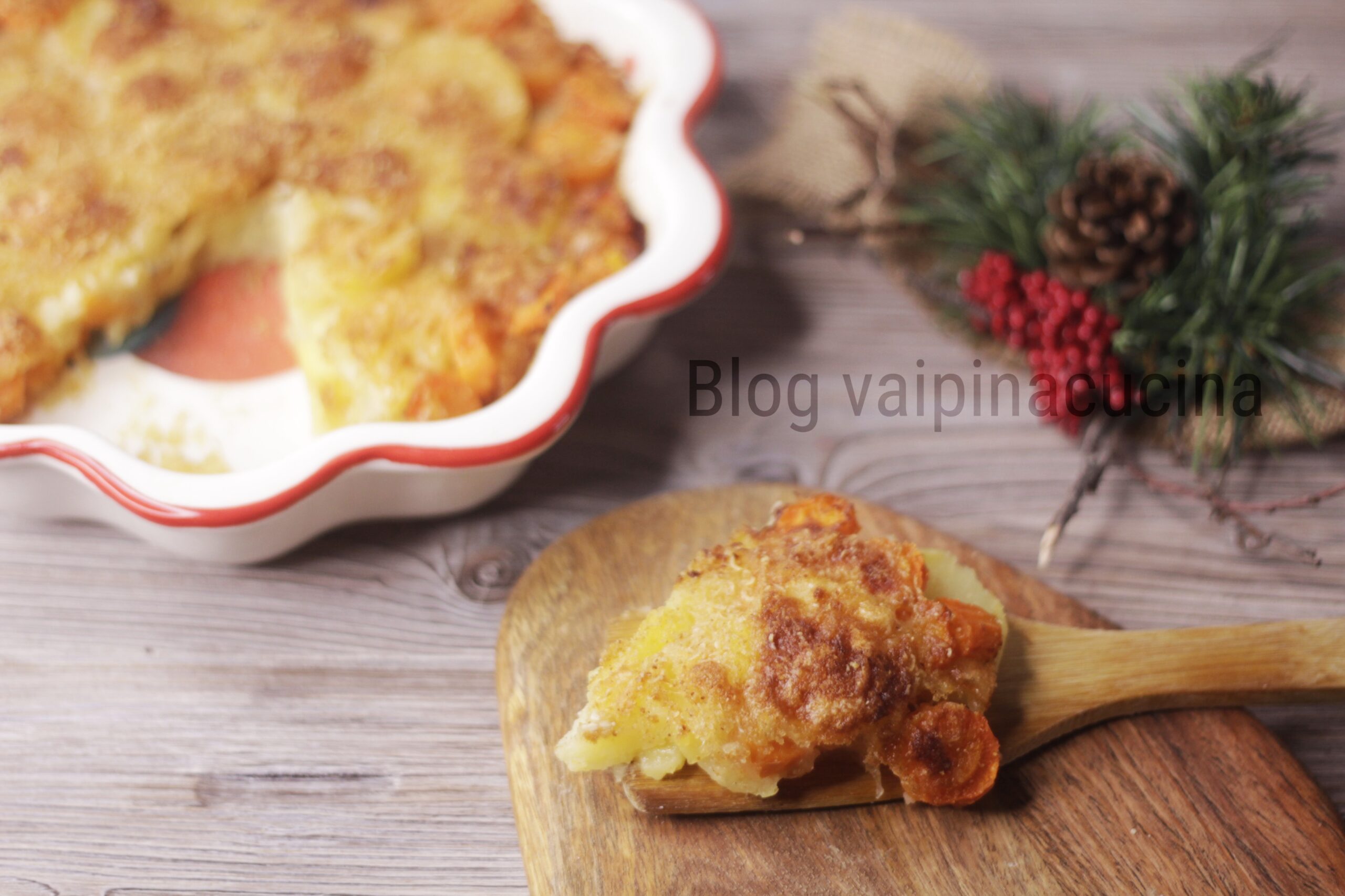 Gratin de pommes de terre et carottes