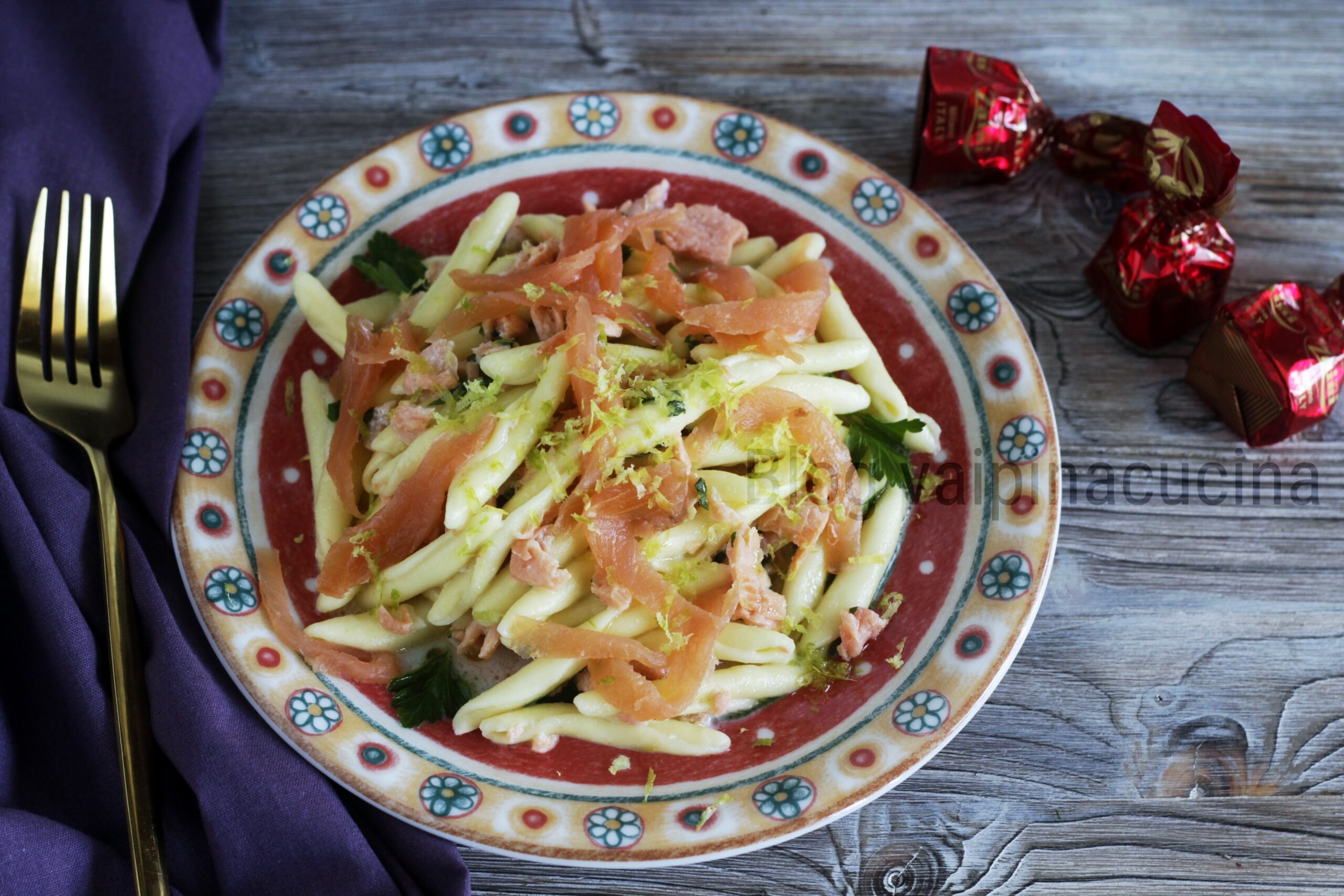 Strozzapreti au saumon