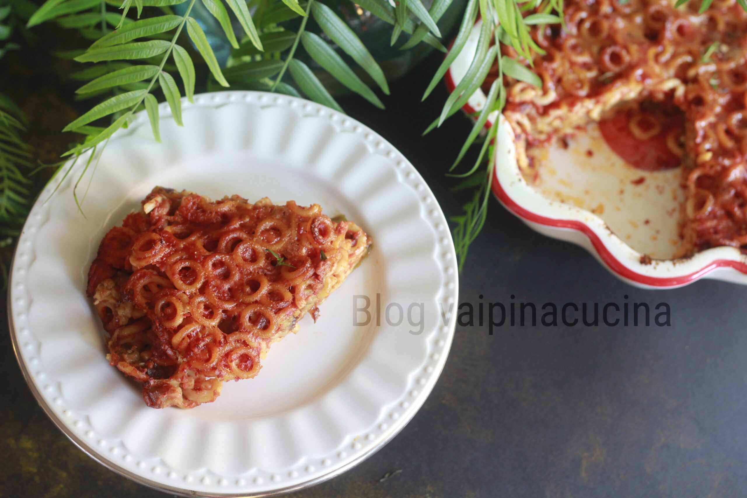 Anelletti aubergines et tomate