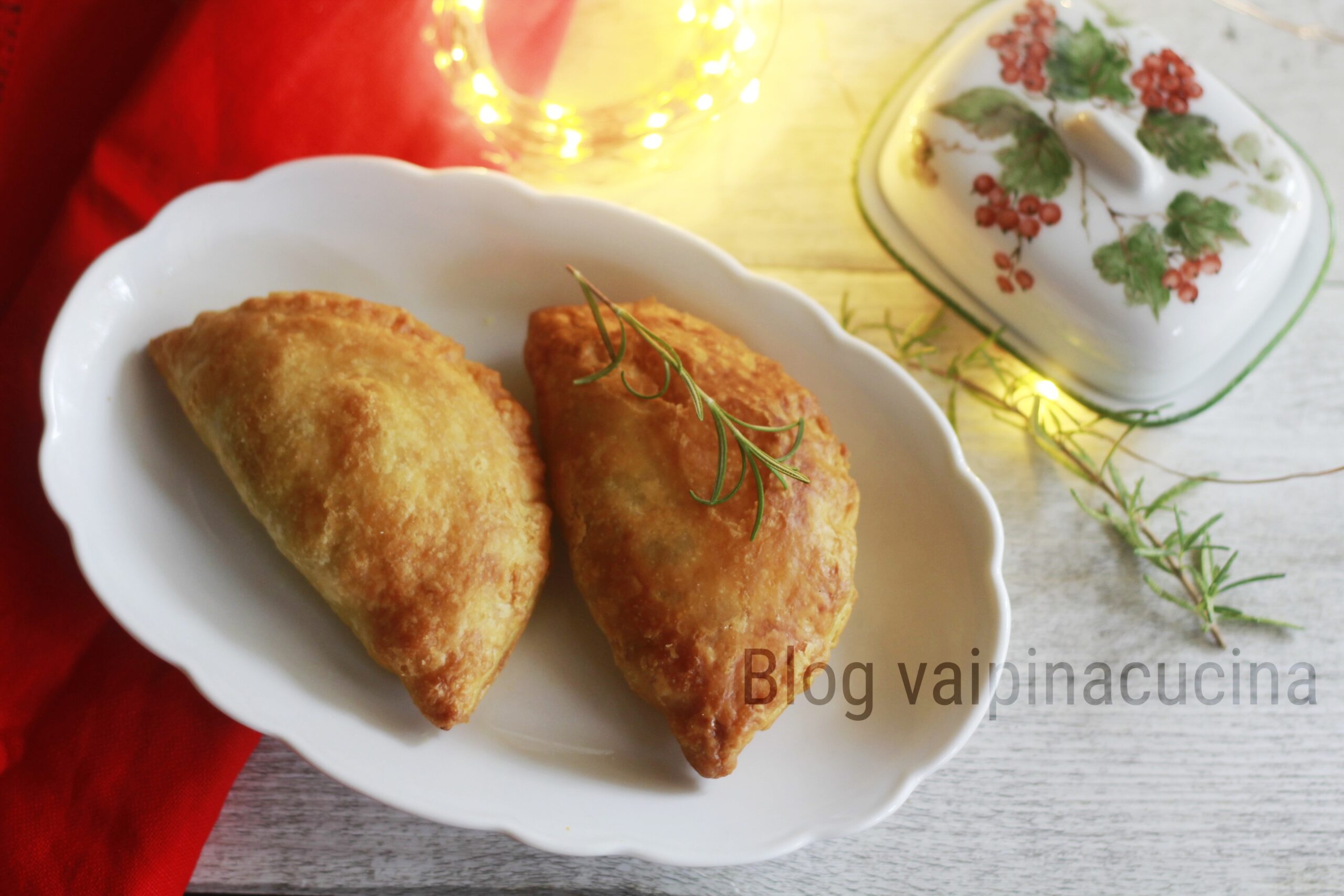 Entrée feuilletée et chou vert