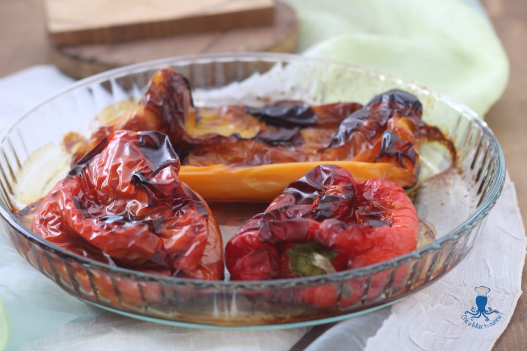 Poivrons rôtis au four