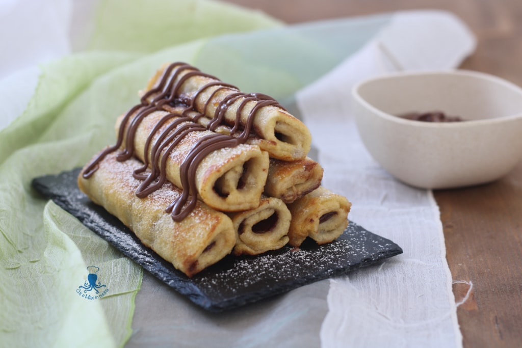 Roulés de pain perdu à la Nutella