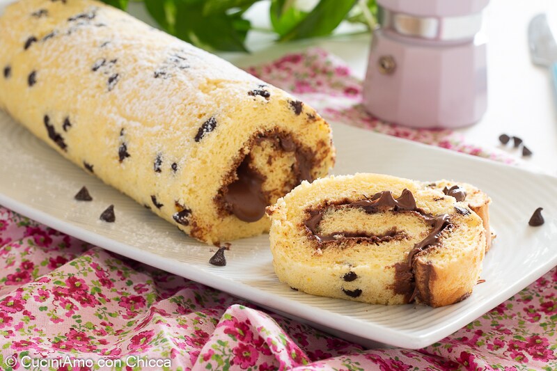 Rouleau de cookies à la nutella