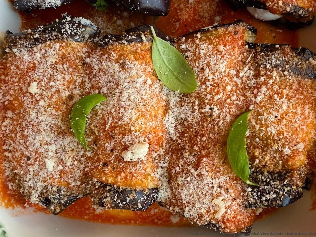 Rouleaux d'aubergines et ricotta légers