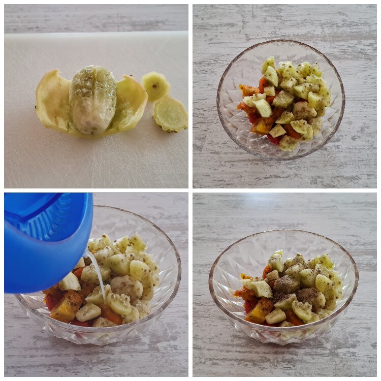 Salade de figues de barbarie, préparation