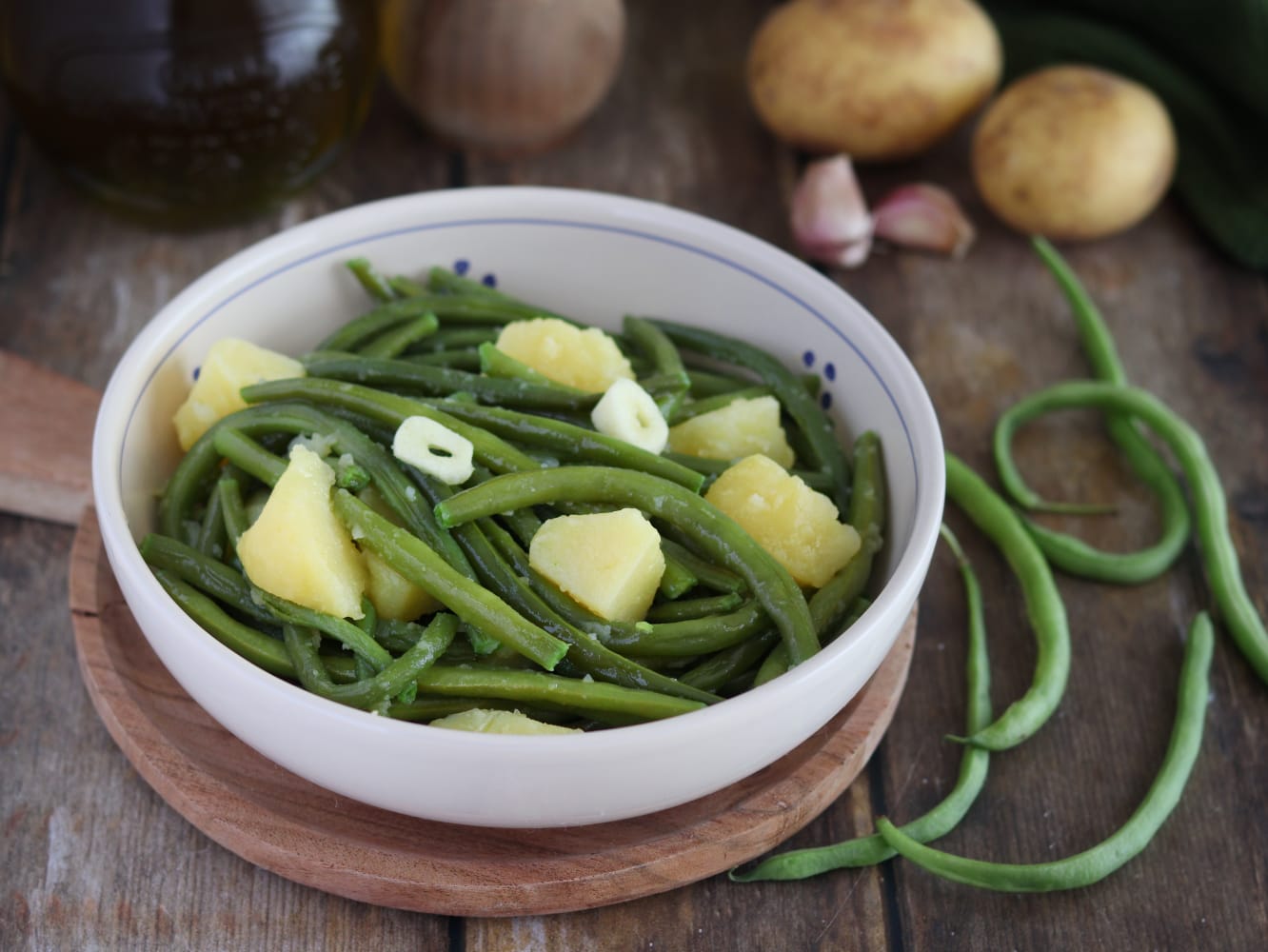 Salade de haricots verts et pommes de terre