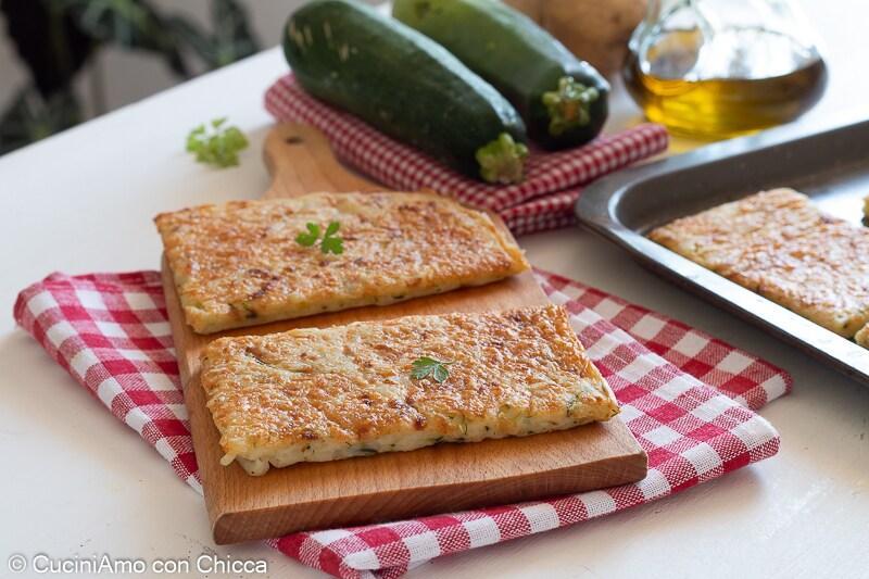 Scrocchiarella de courgettes et pommes de terre