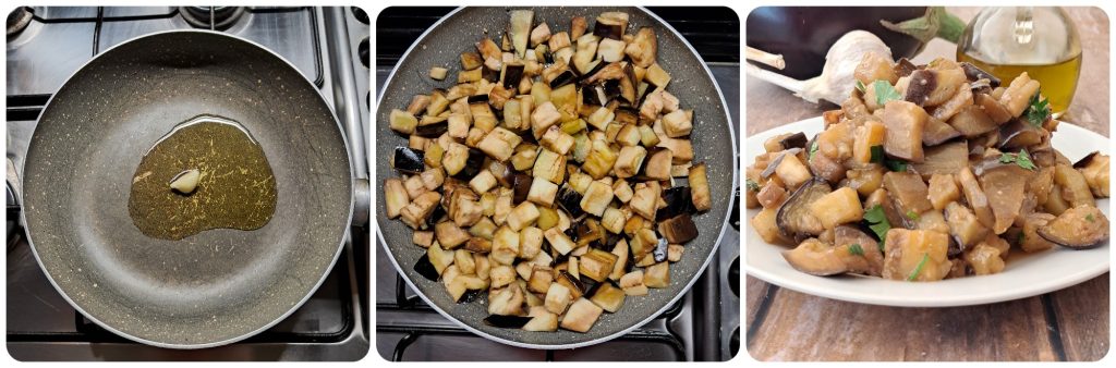 Aubergines à la poêle