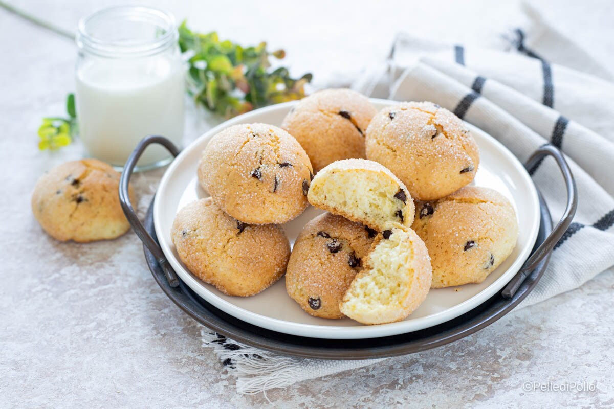 Biscuits au yaourt avec pépites de chocolat