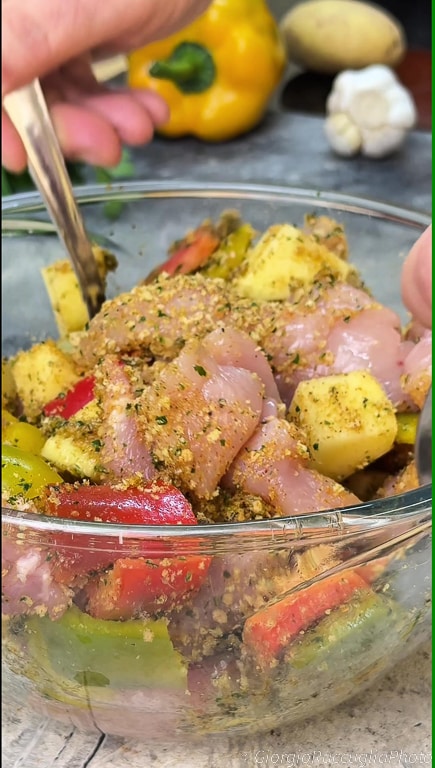 bouchées de poulet au four