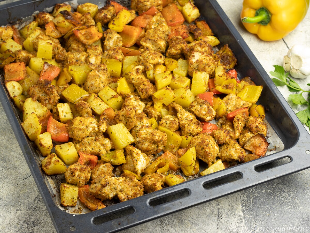 Bouchées de poulet au four