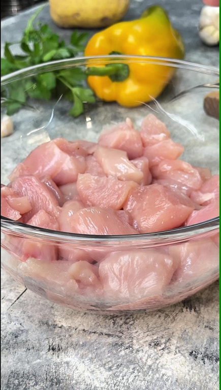 bouchées de poulet au four