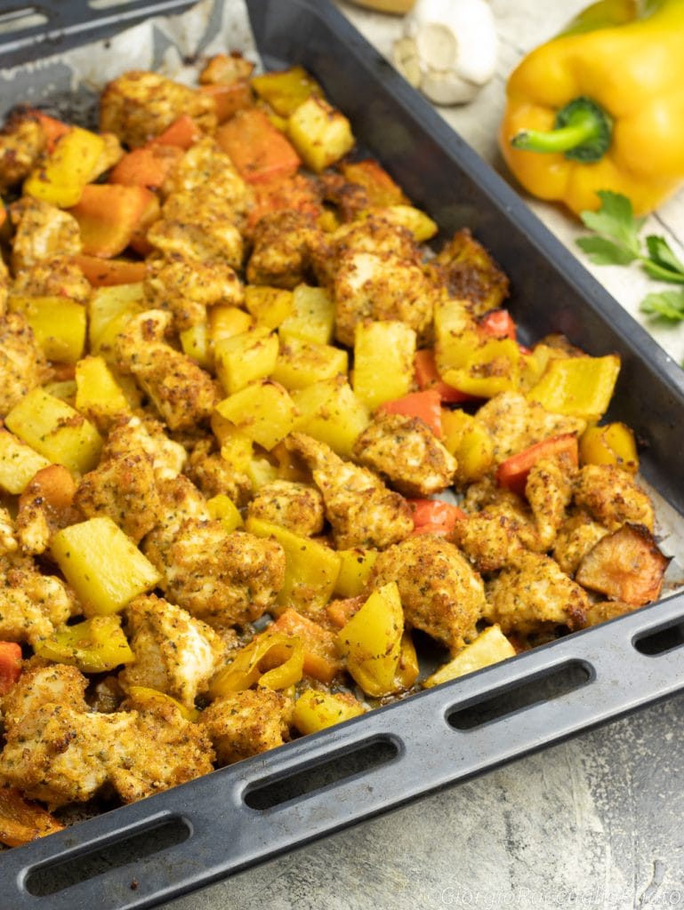 bouchées de poulet au four