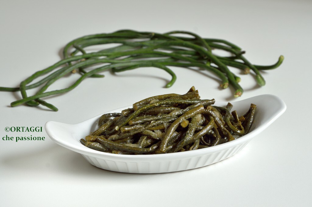 haricots verts cornettes cuits à la poêle