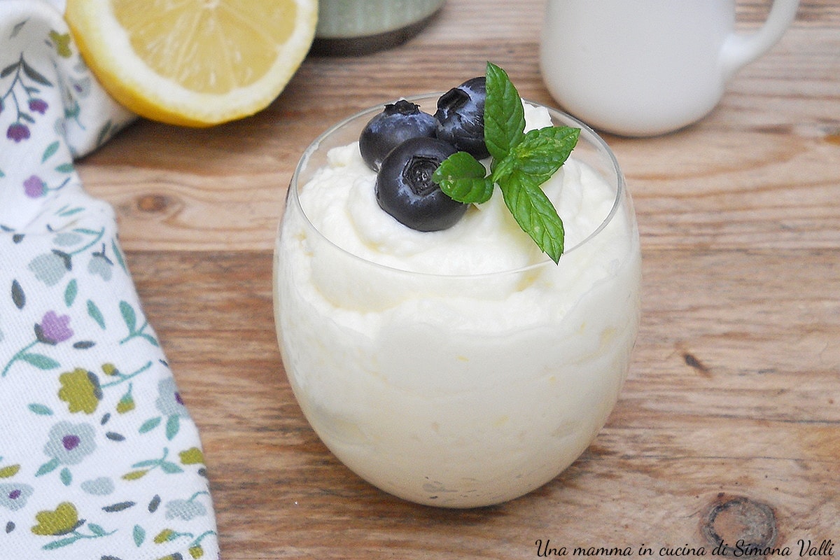 Crème froide au citron