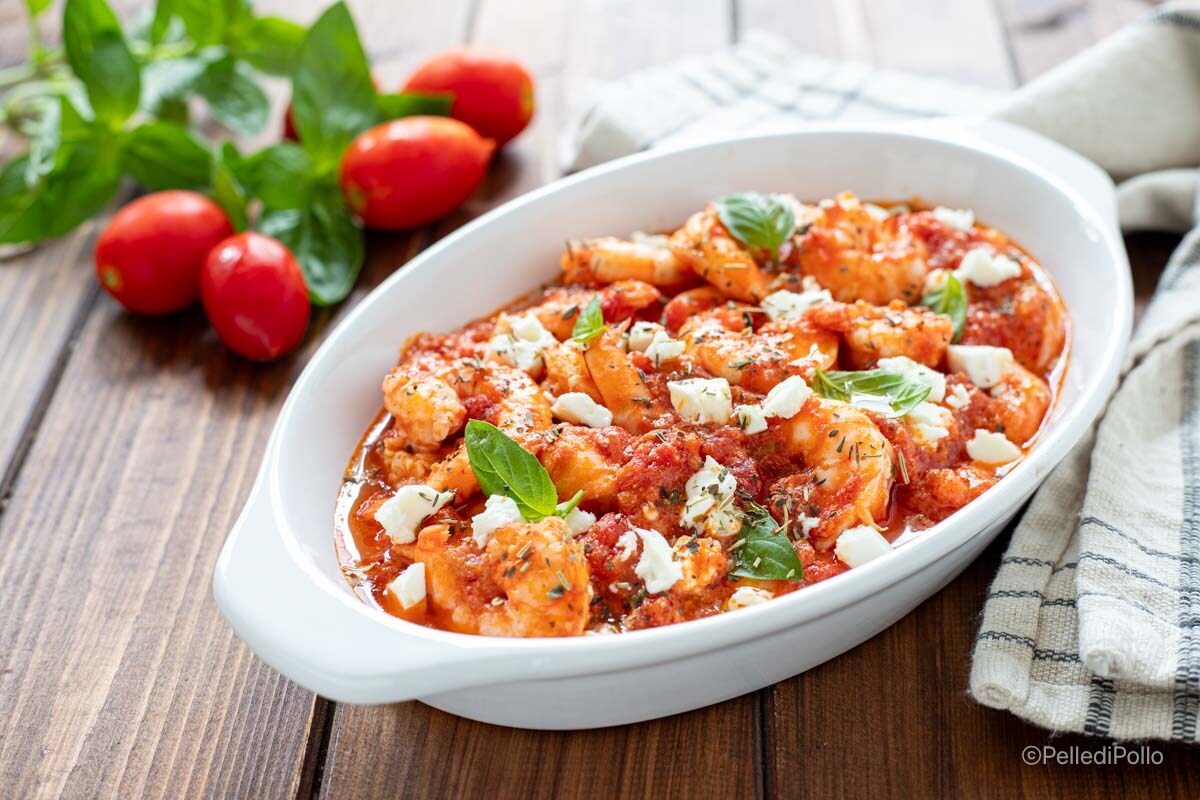 Crevettes à la grecque (crevettes saganaki)