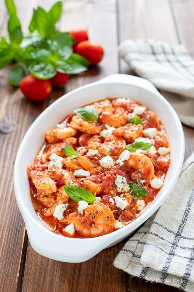 recette de crevettes saganaki