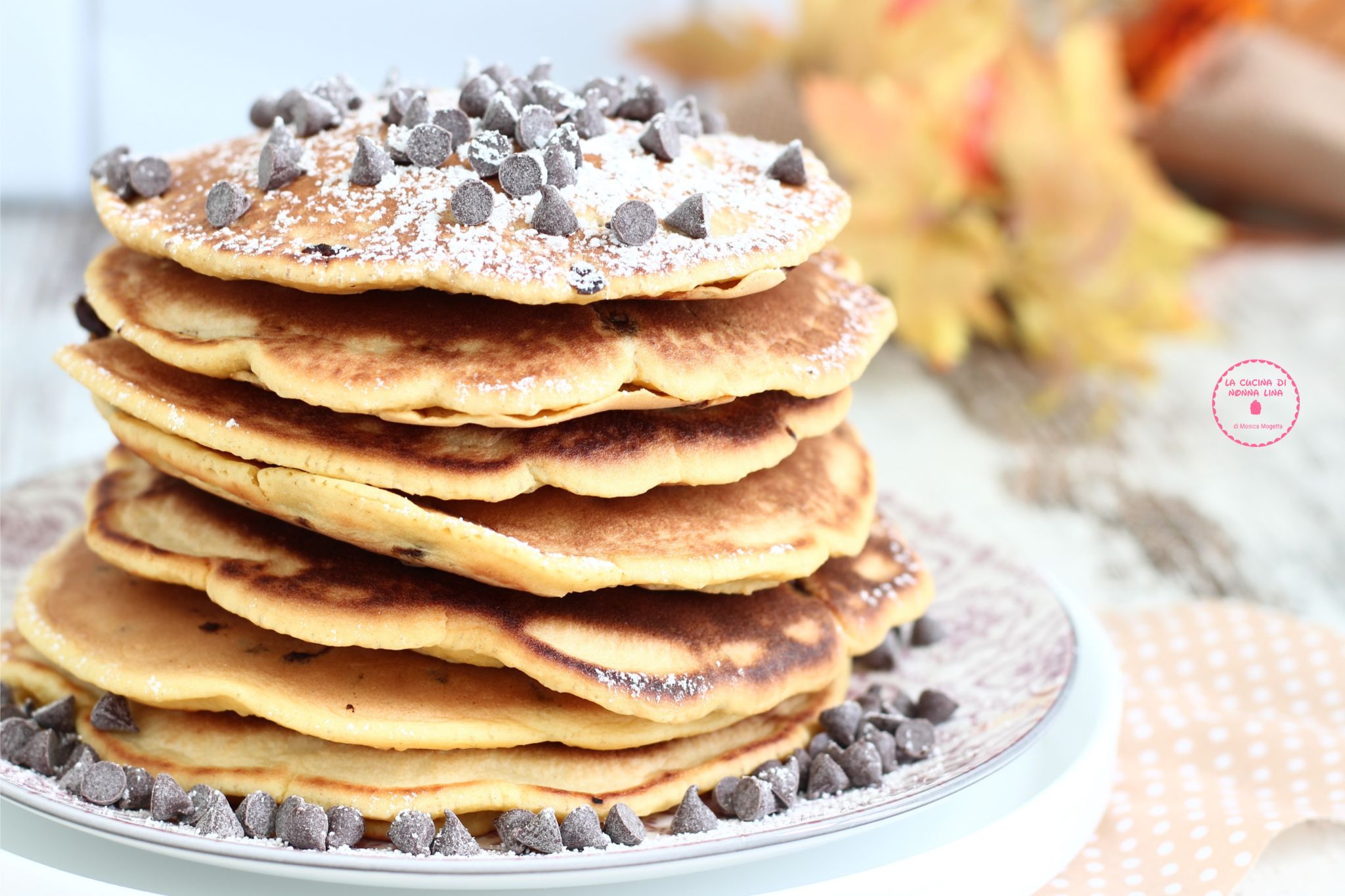 Pancakes à l’eau avec pépites de chocolat