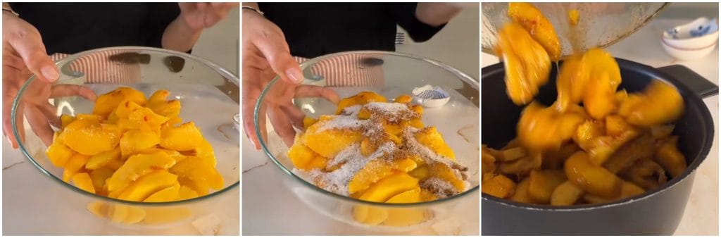 Gâteau rapide aux pêches