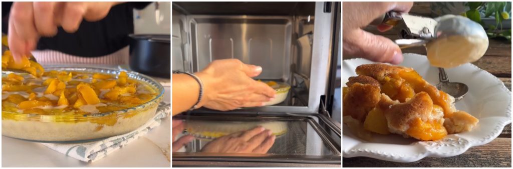 Gâteau rapide aux pêches