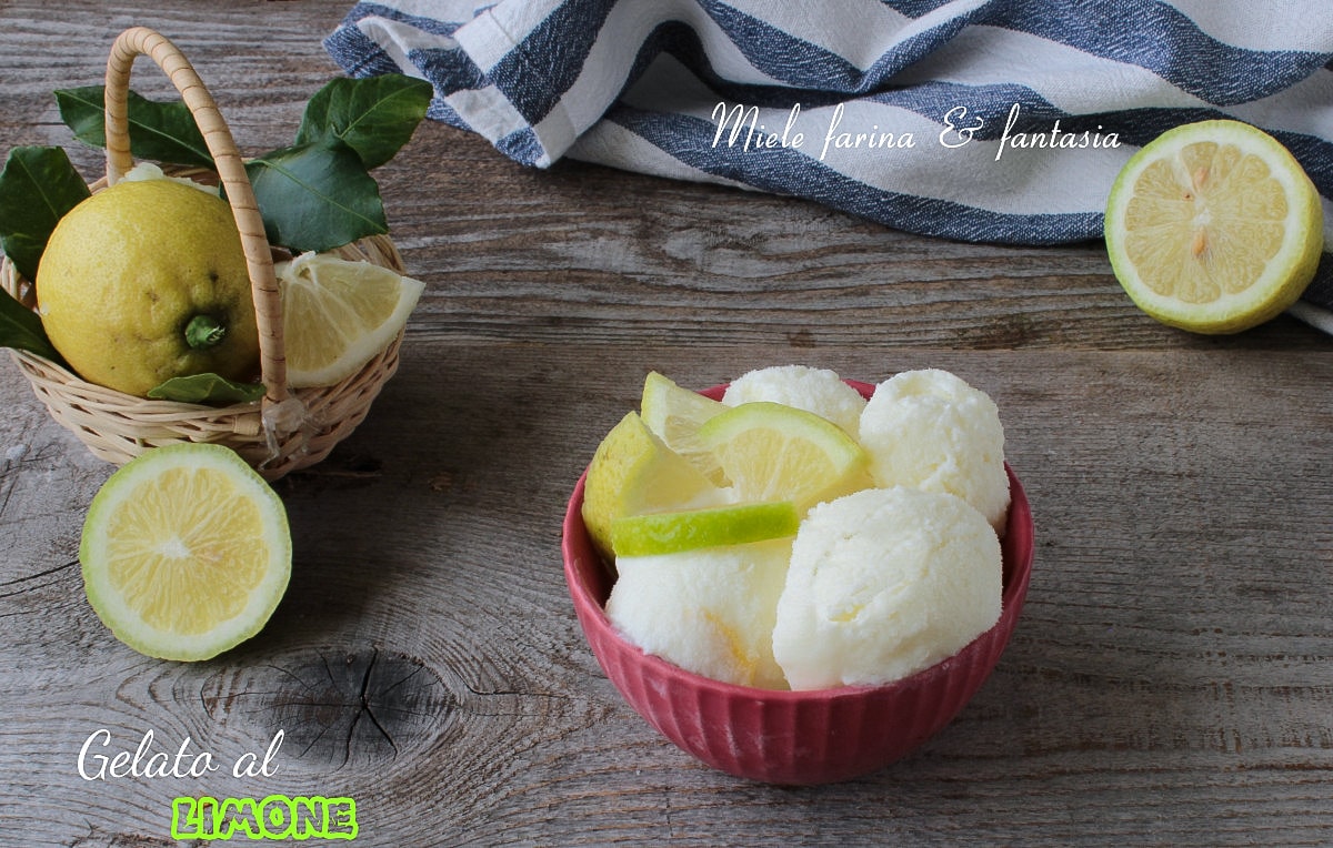 Glace au citron faite maison