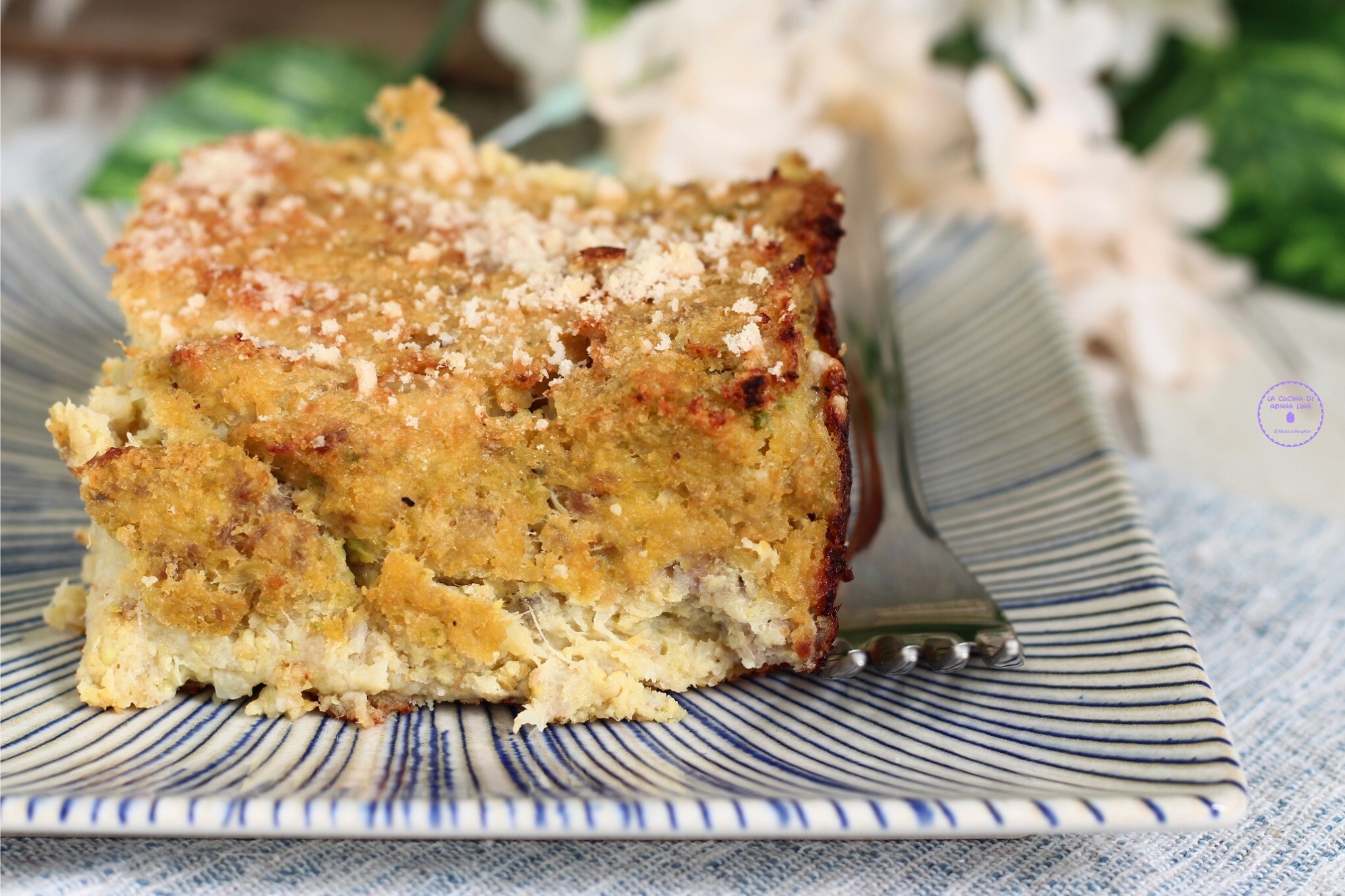 Gratin de brocolis et saucisse