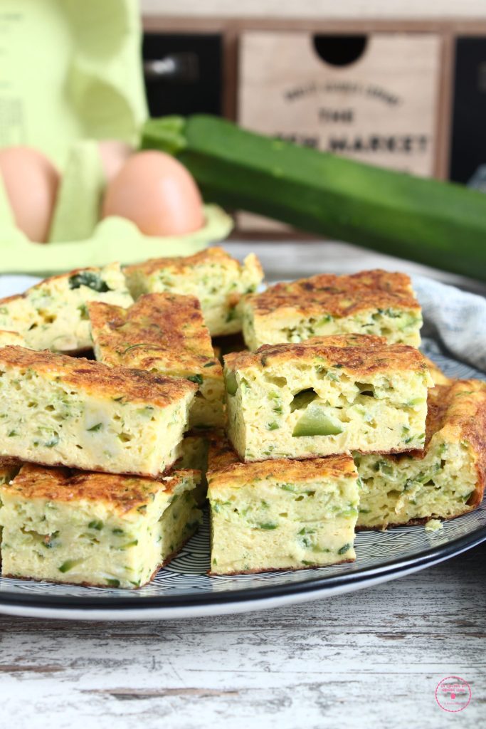 Omelette de courgettes au four