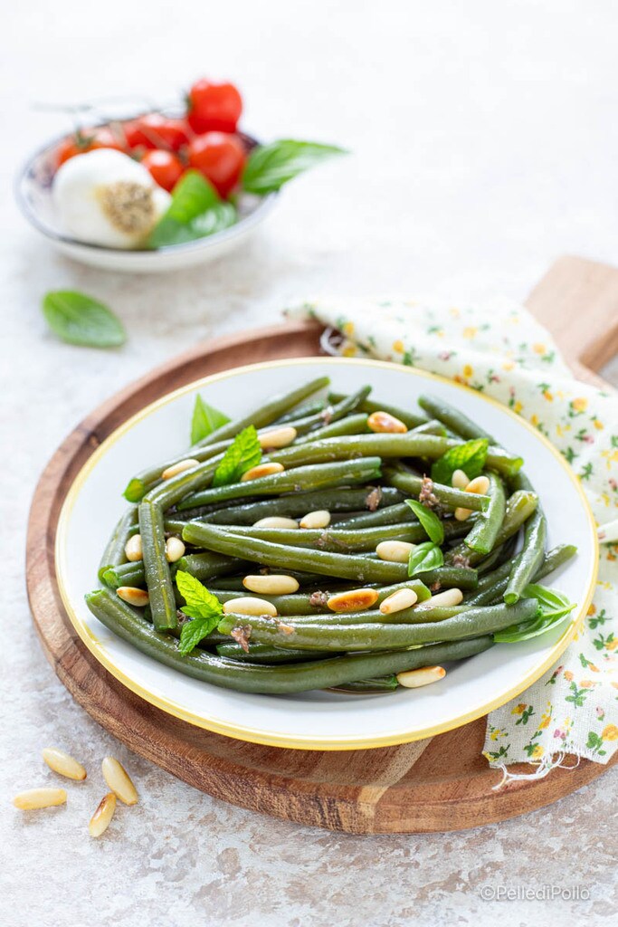 salade de haricots verts à la ligurienne
