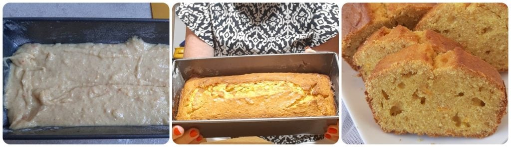 Cake avec fruits mixés