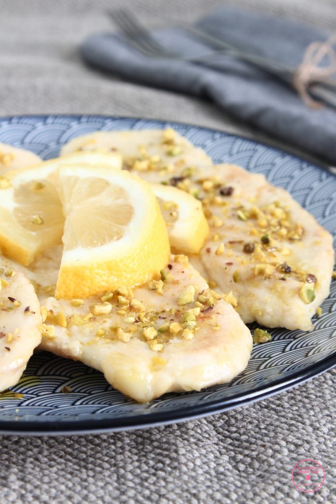 Escalopes de poulet au citron crémeuses