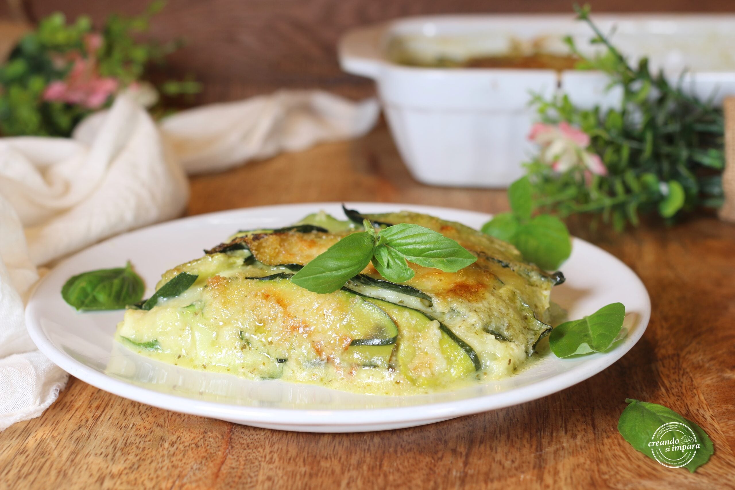 Millefeuille de courgettes blanche