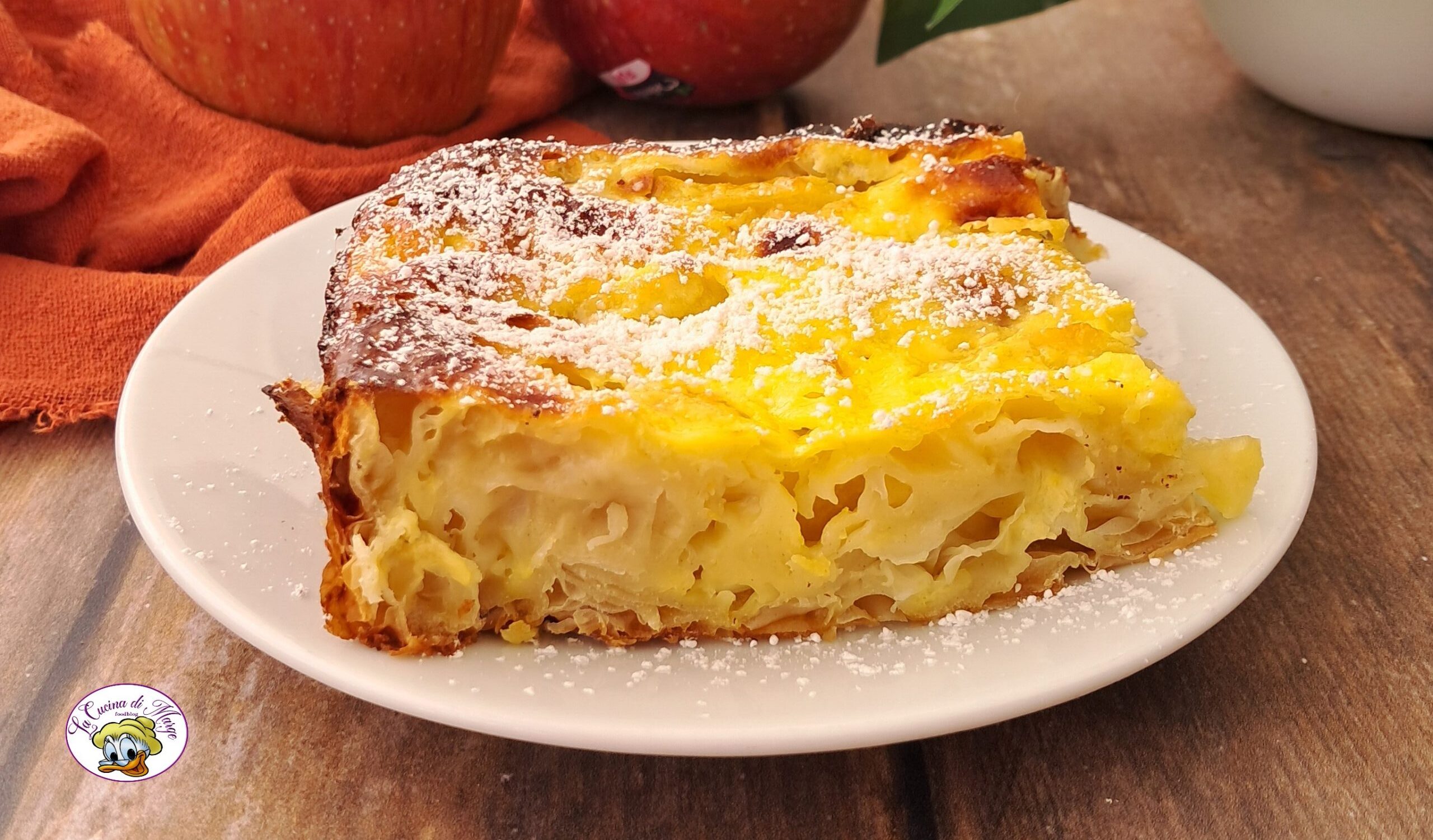 Tarte aux pommes avec pâte filo