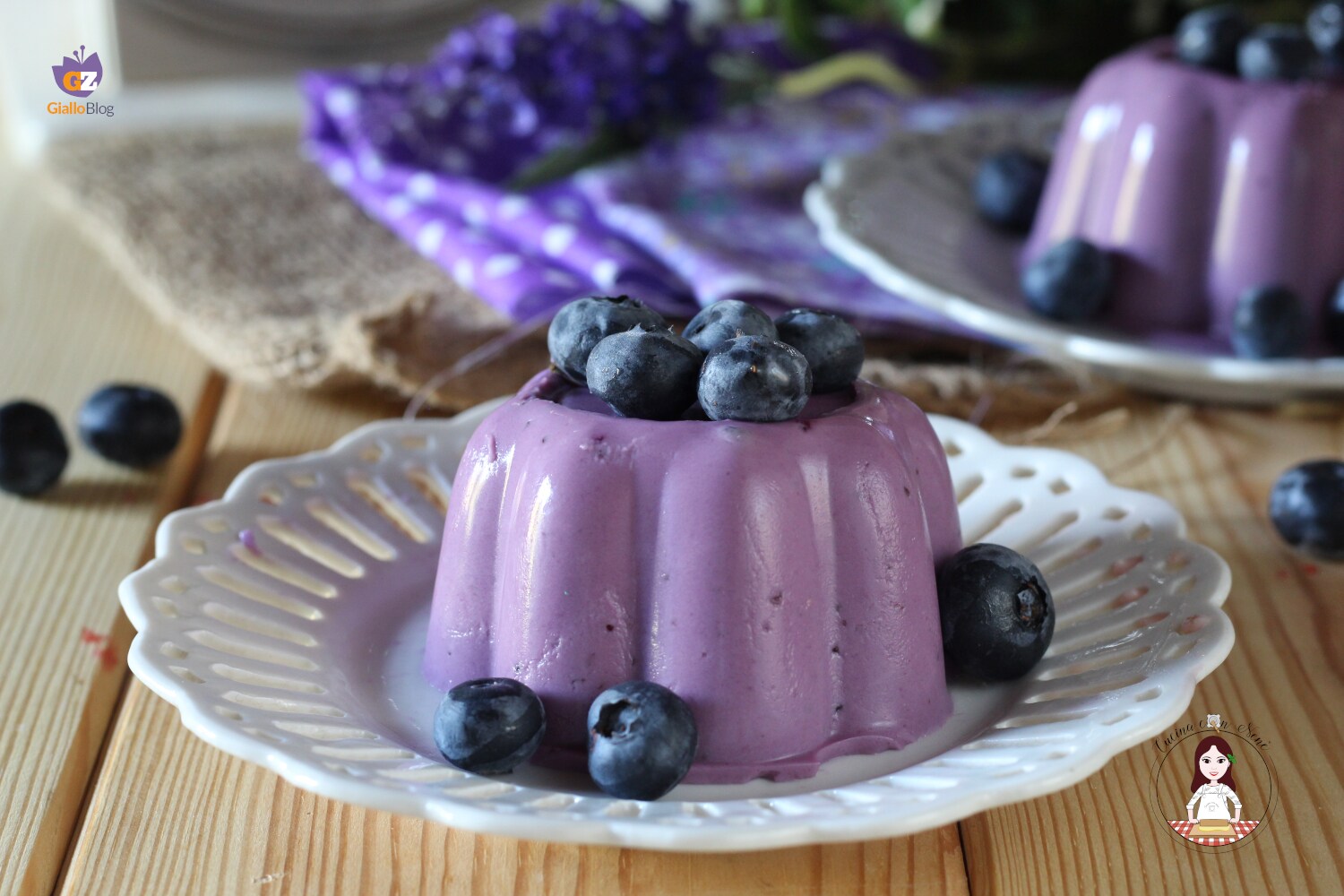 Panna cotta aux myrtilles