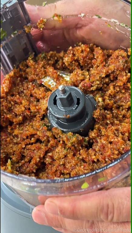pâtes au pesto de tomates séchées