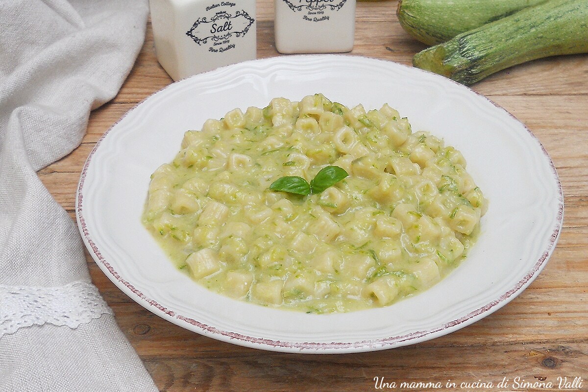 Pâtes façon risotto aux courgettes